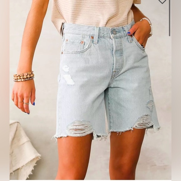 Levi's Pants - Levi's Premium 501 MID THIGH WOMEN'S SHORTS 31